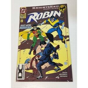 Robin # 8 DC Comics July 1994 DC Universe Variant Logo Knightsend Part 5 Batman